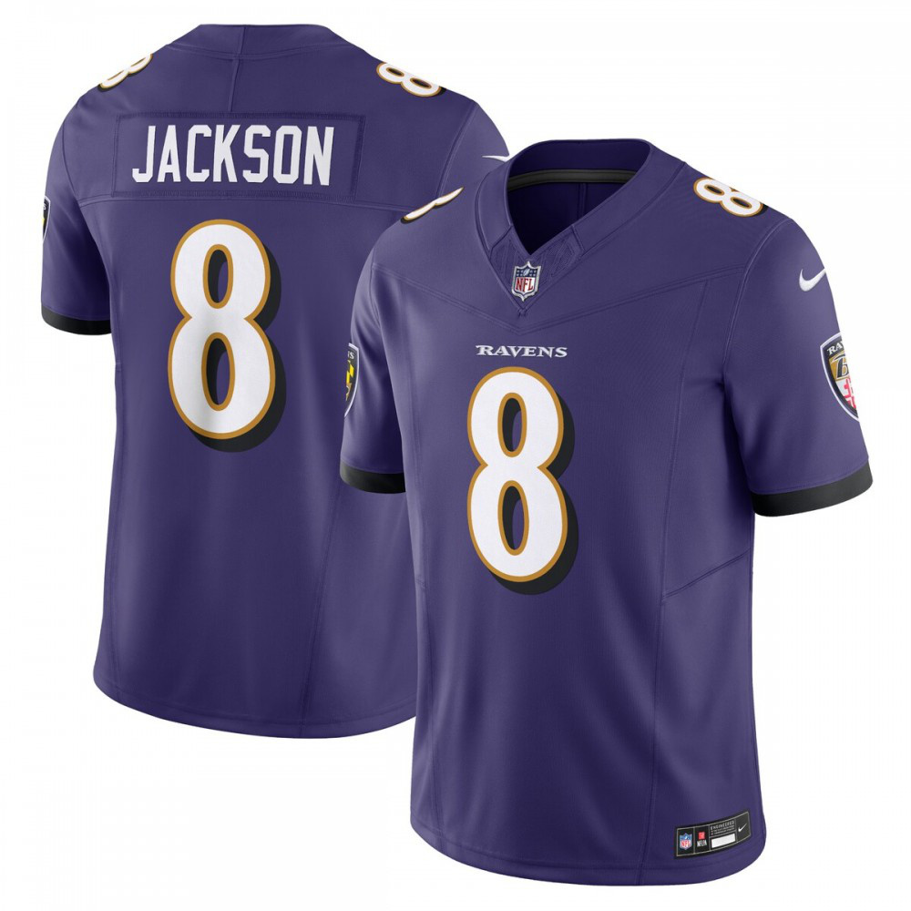 Lamar Jackson Baltimore Ravens Nike Vapor F.U.S.E. Limited Jersey - Purple-GridironStore